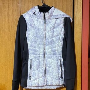 Calvin Klein Black and White Quilted Vest